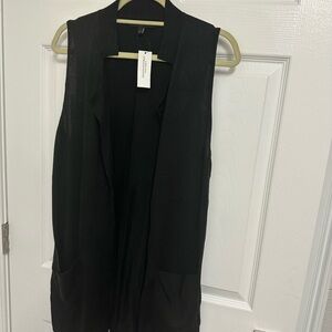 Banana Republic Black Sleeveless Cardigan